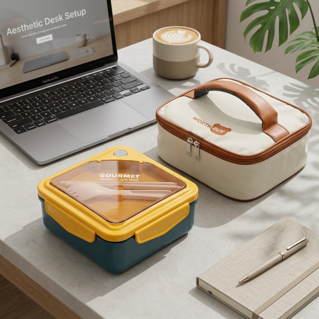 Meal Prep Kinder - Microgolfbestendige plastic bento box voor volwassenen