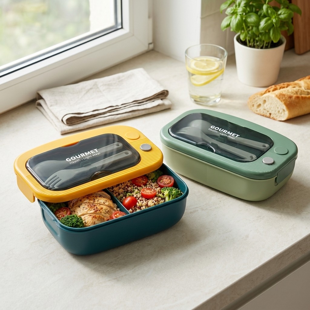 Meal Prep Kinder - Microgolfbestendige plastic bento box voor volwassenen