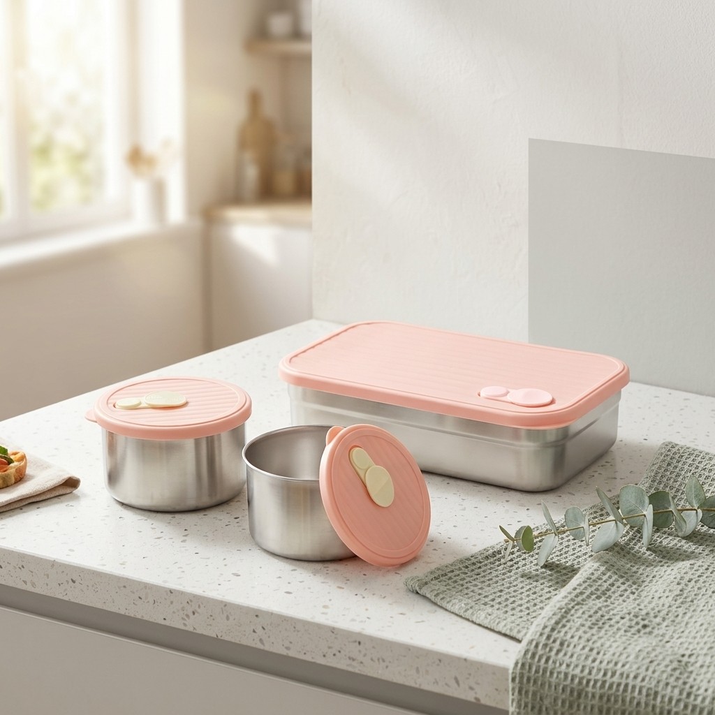 Meal Prep Kinder - Bento Lunchbox Set Magnetronbestendig 304 Roestvrij