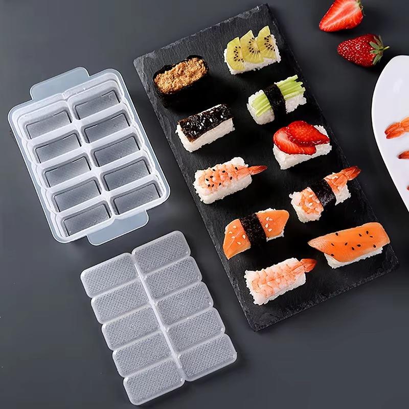 Meal Prep With Rice - NIEUWE 10-delige rijstbalvorm Onigiri-pers met deksel,