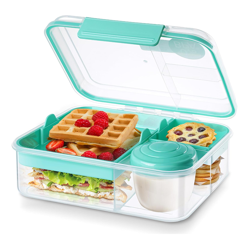 Meal Prep Kinder - 4-delige lekvrije bento lunchbox met afneembare