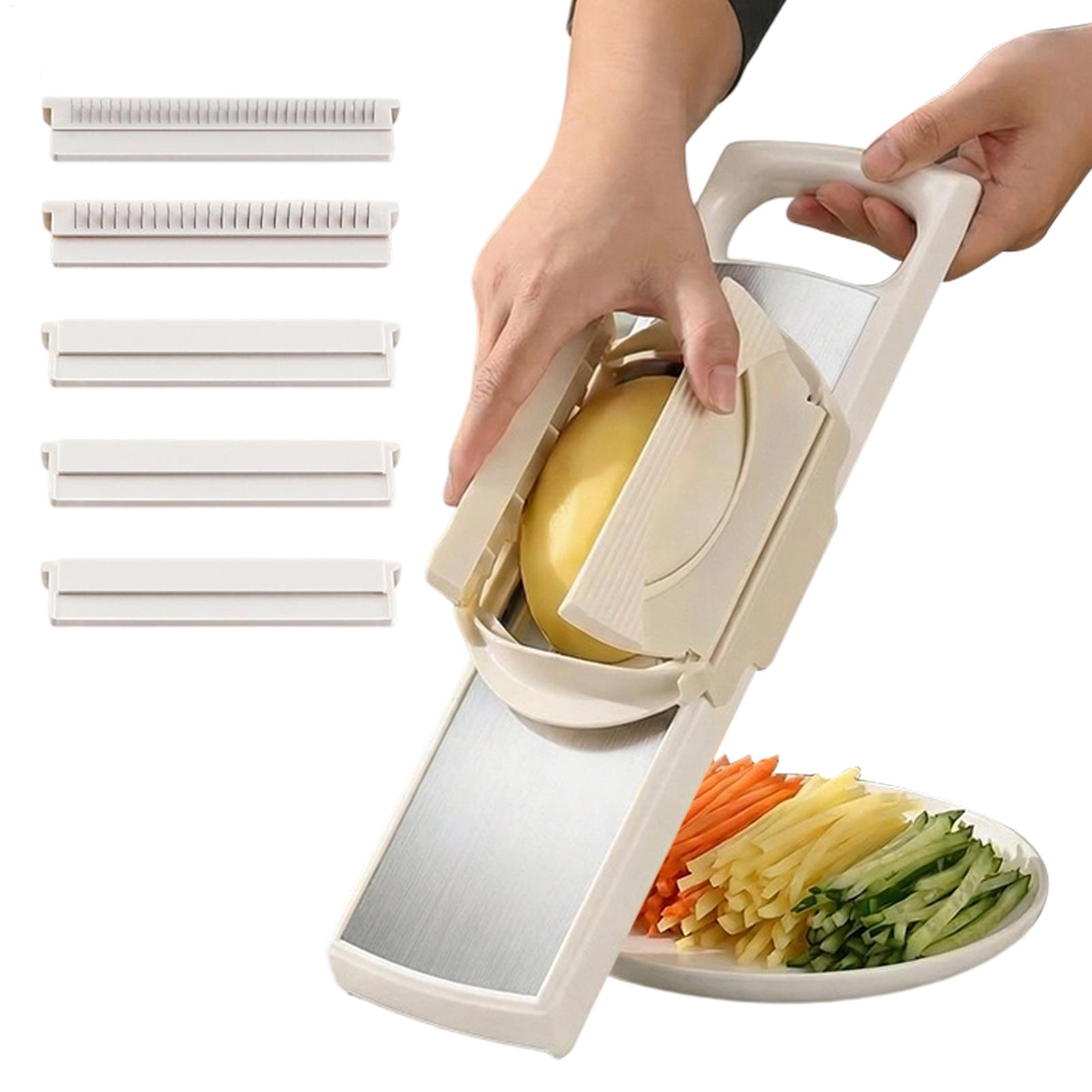Meal Prep Manual - Ergonomische handmatige groentesnijder, veilige handmatige voedselhakker/snijder,