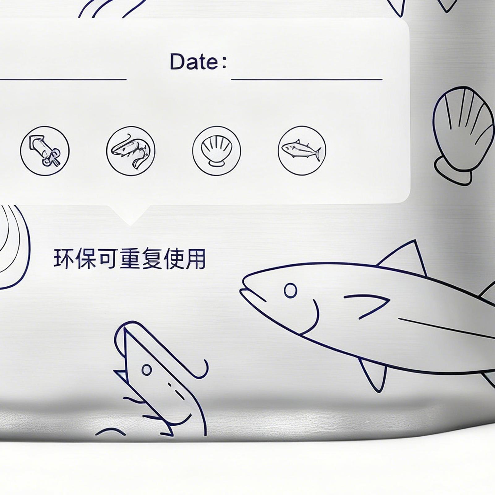 Meal Prep Seafood - Aluminium opbergzakken 30-delig met ritssluiting Aluminiumfolie