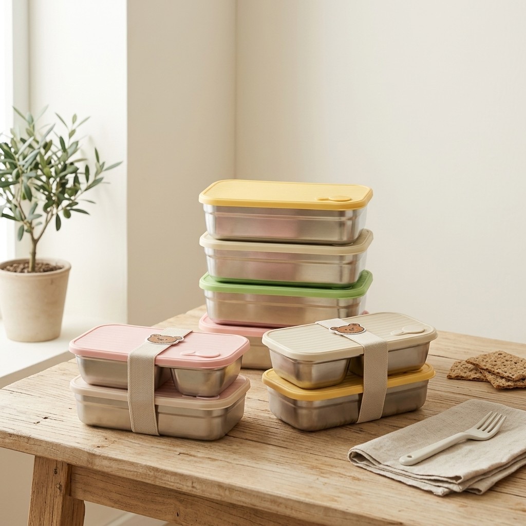 Meal Prep Kinder - 304 RVS Bento Lunchbox voor volwassenen