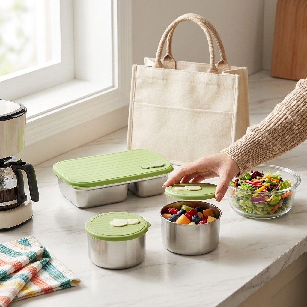 Magnetronbestendige 304 roestv - Meal Prep Kinder recensie en prijs