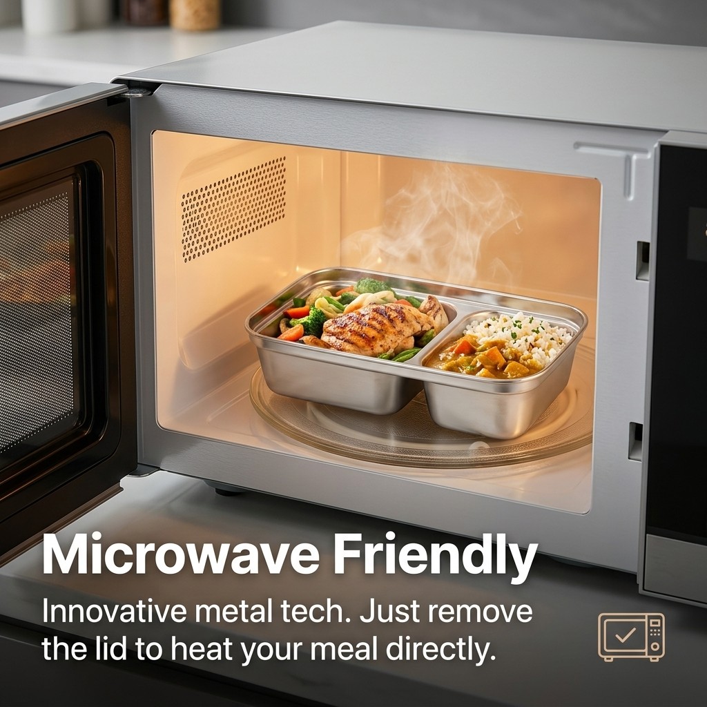 Magnetronbestendige 304 roestv - Meal Prep Kinder recensie en prijs