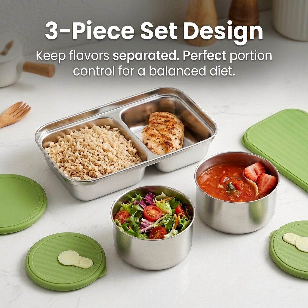 Magnetronbestendige 304 roestv - Meal Prep Kinder recensie en prijs