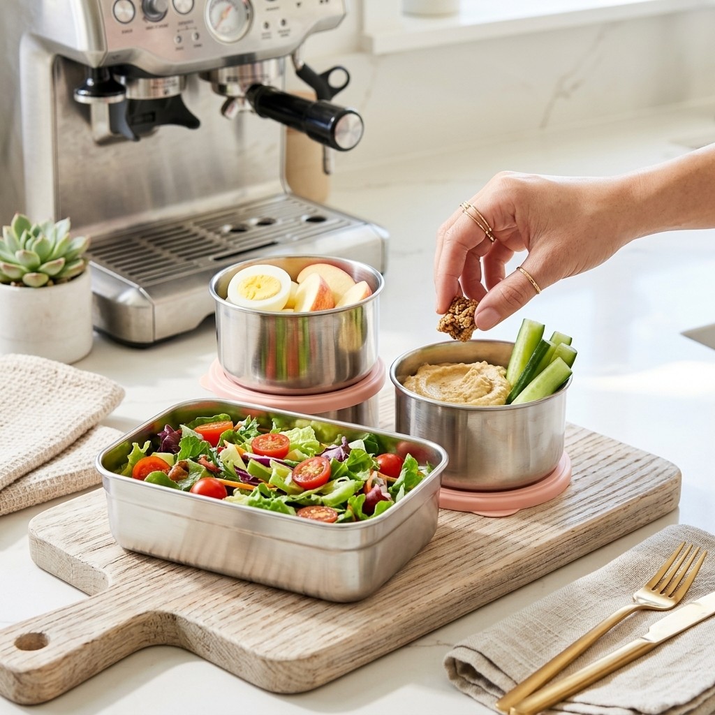 Microgolfbestendige 304 roestv - Meal Prep Kinder recensie en prijs