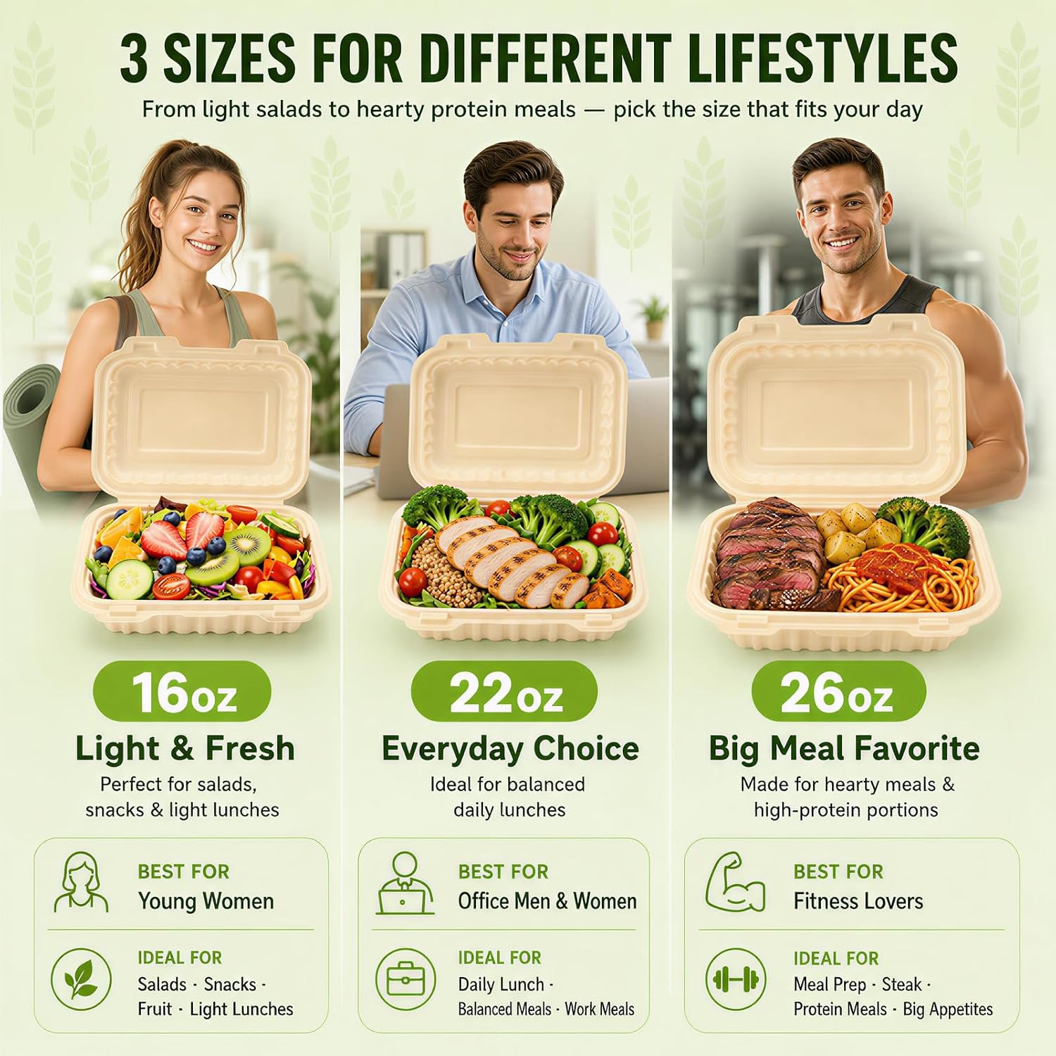 50 stuks 16oz clamshell afhaal - Meal Prep With Rice recensie en prijs