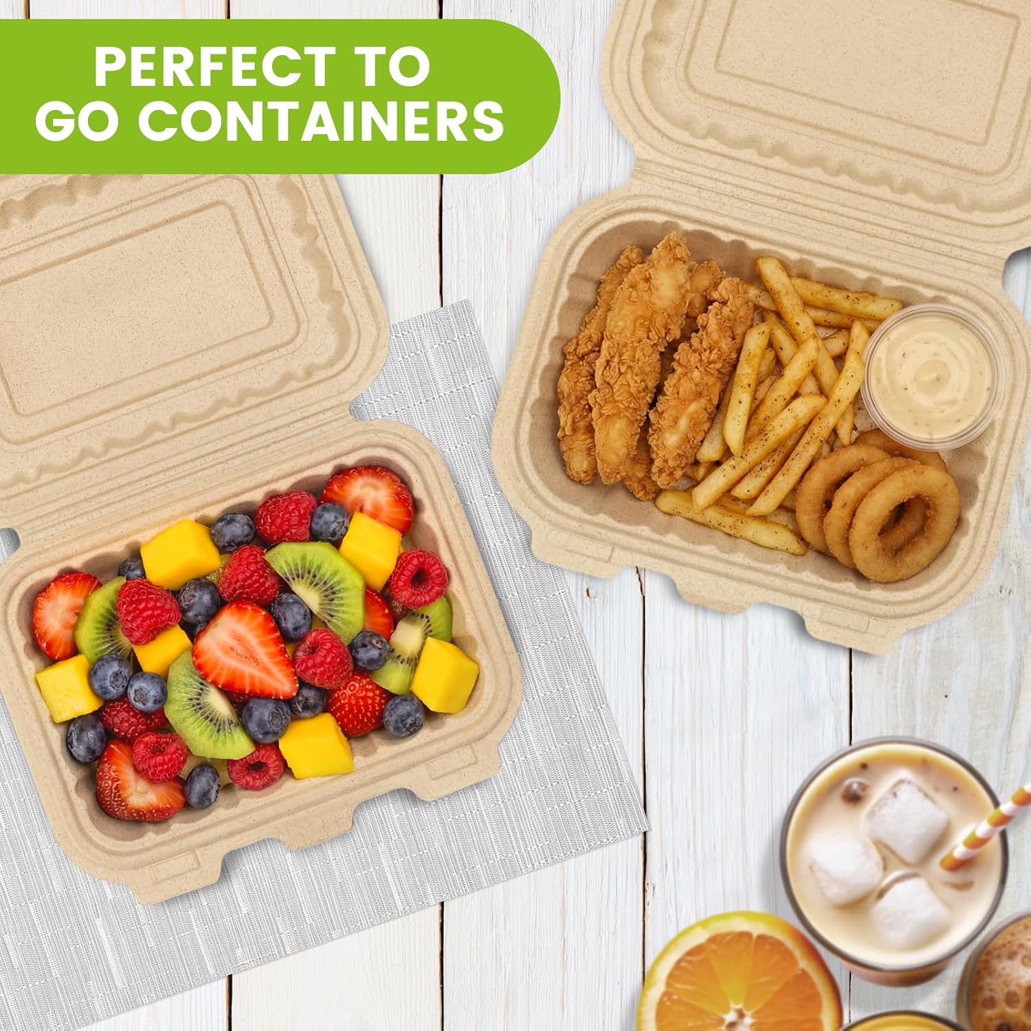 50 stuks 16oz clamshell afhaal - Meal Prep With Rice recensie en prijs