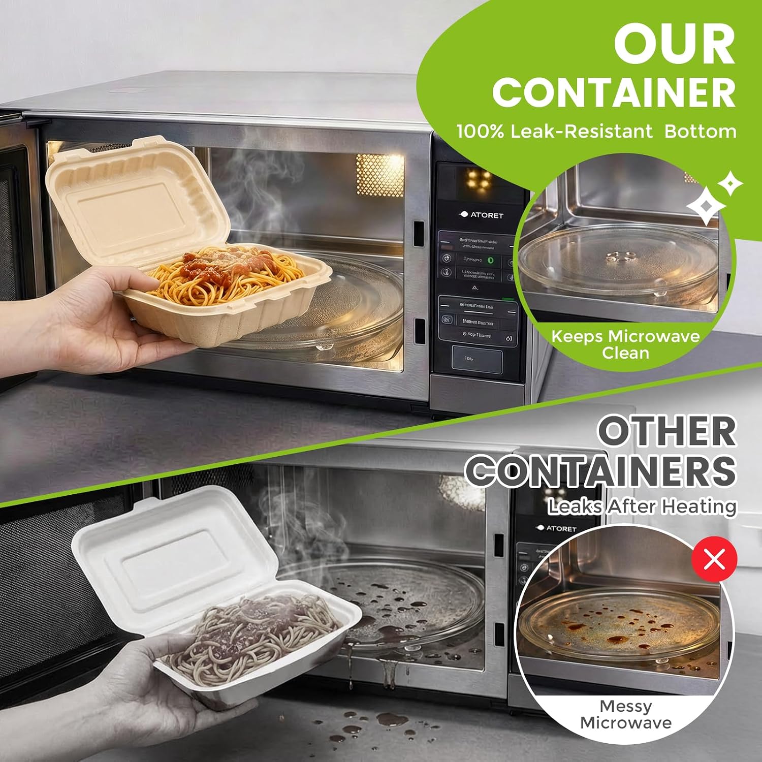 50 stuks 16oz clamshell afhaal - Meal Prep With Rice recensie en prijs