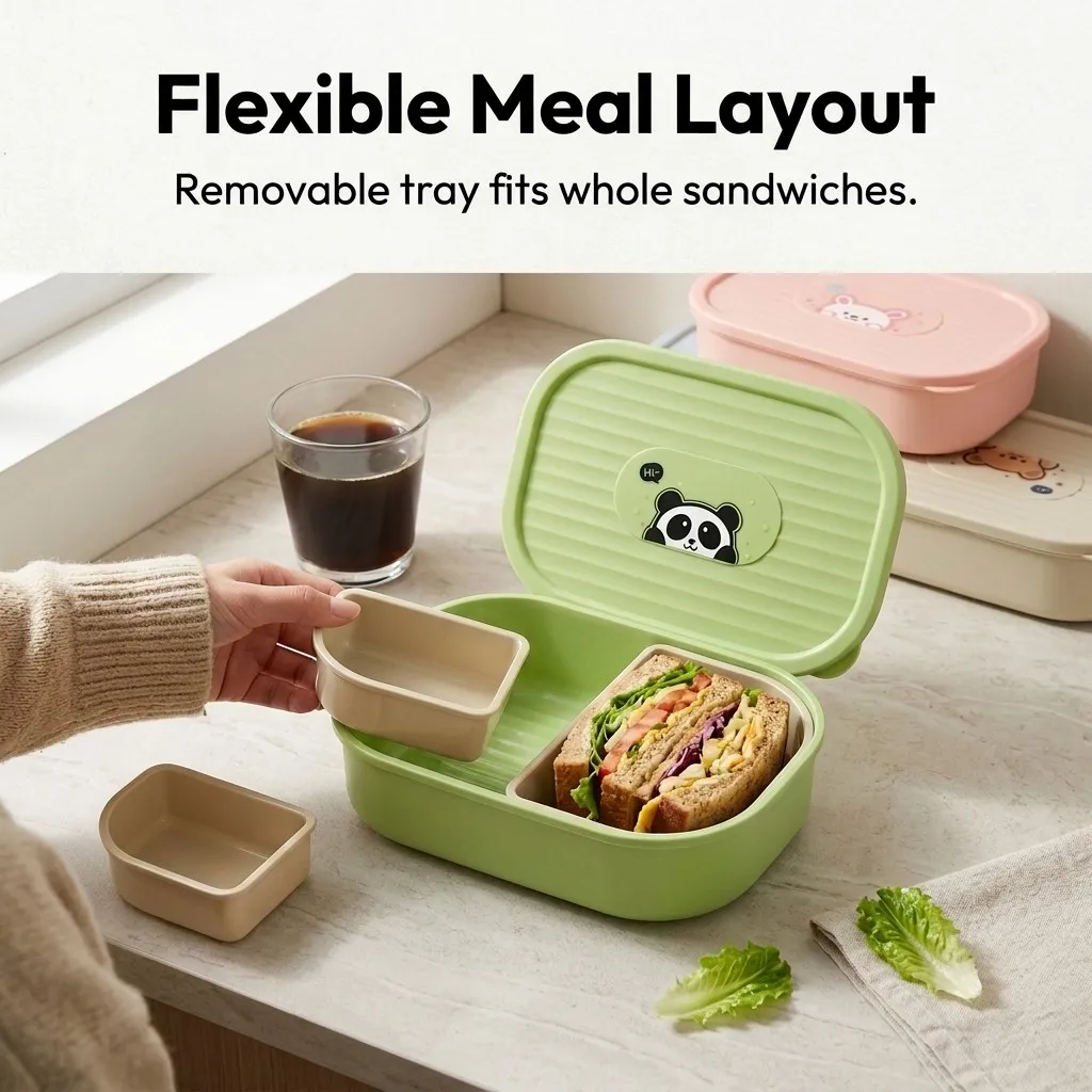 Kinder Bento Lunchbox met Deks - Meal Prep Kinder recensie en prijs