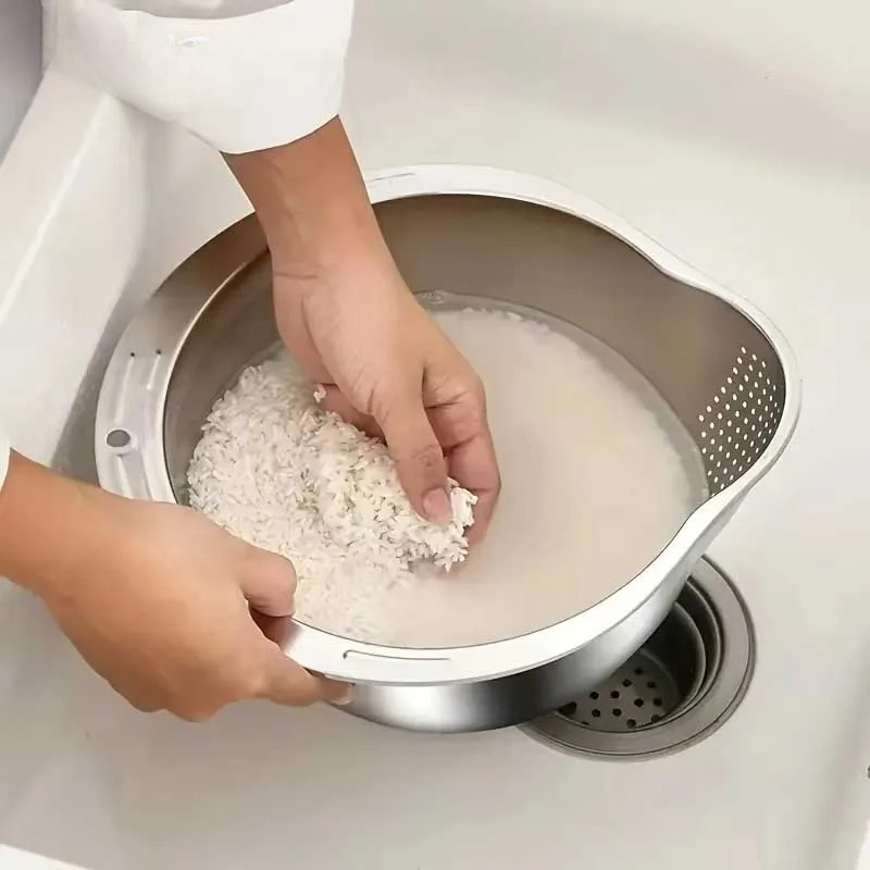 Roestvrijstalen rijstwasser, v - Meal Prep With Rice recensie en prijs