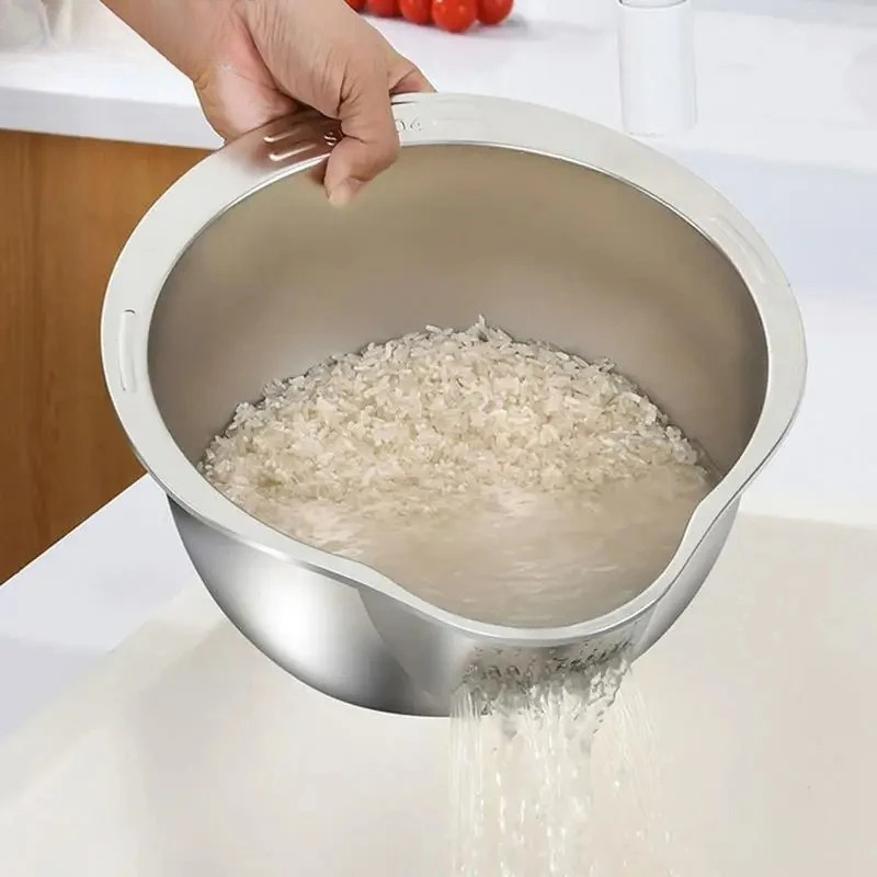 Roestvrijstalen rijstwasser, v - Meal Prep With Rice recensie en prijs